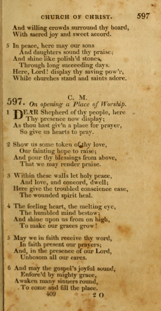 Hymns, Selected and Original: for public and private worship (1st ed.) page 409
