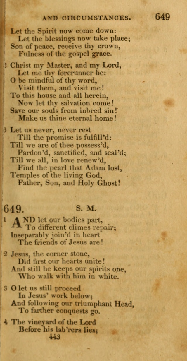Hymns, Selected and Original: for public and private worship (1st ed.) page 443