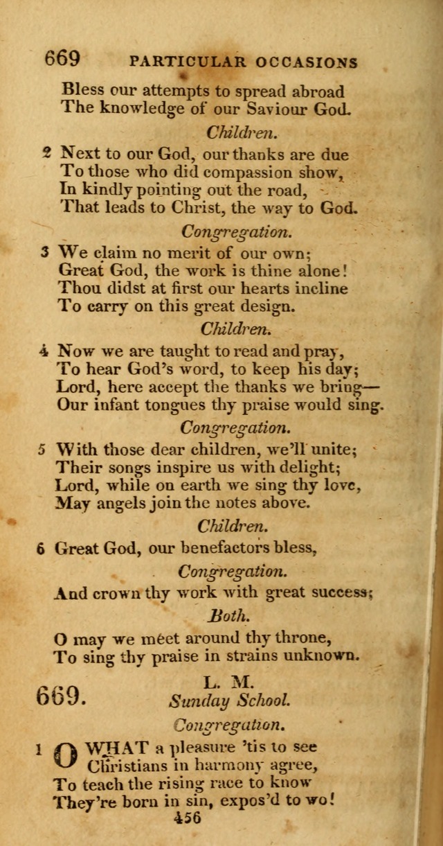 Hymns, Selected and Original: for public and private worship (1st ed.) page 456