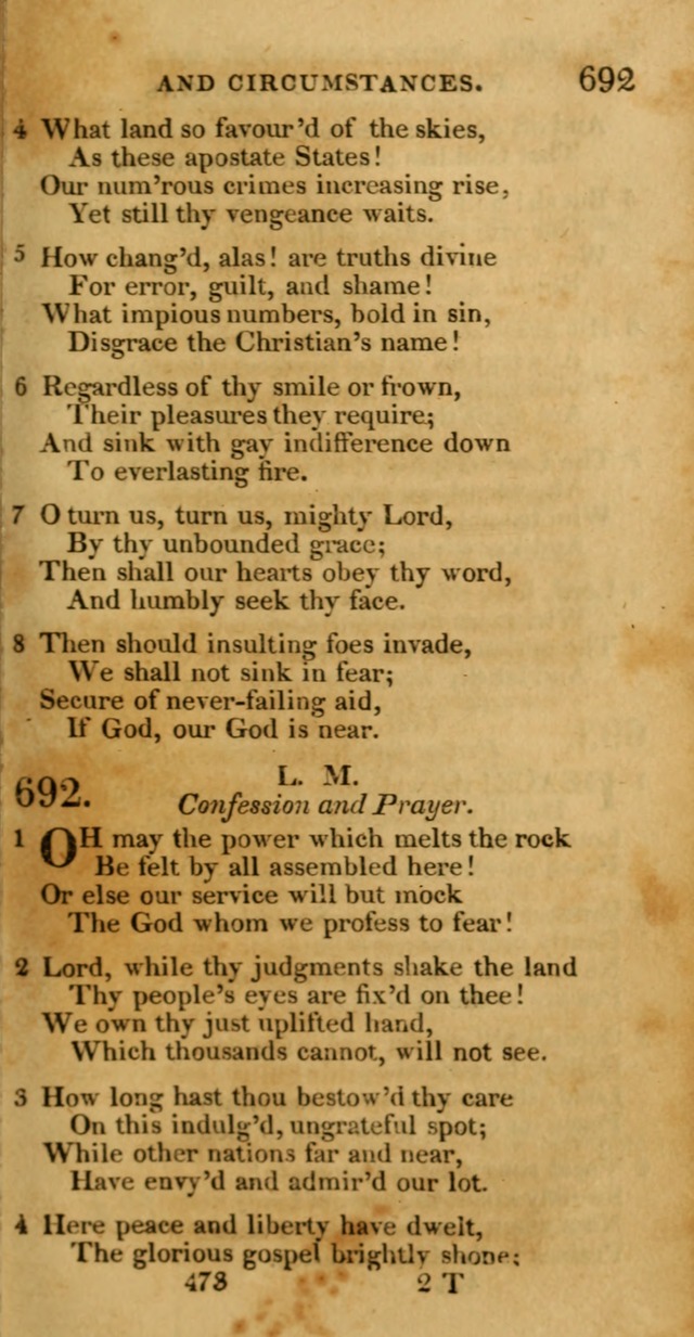 Hymns, Selected and Original: for public and private worship (1st ed.) page 473