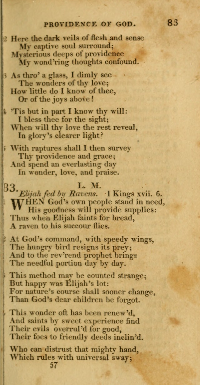 Hymns, Selected and Original: for public and private worship (1st ed.) page 57