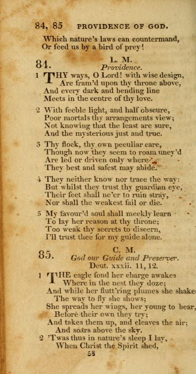 Hymns, Selected and Original: for public and private worship (1st ed.) page 58