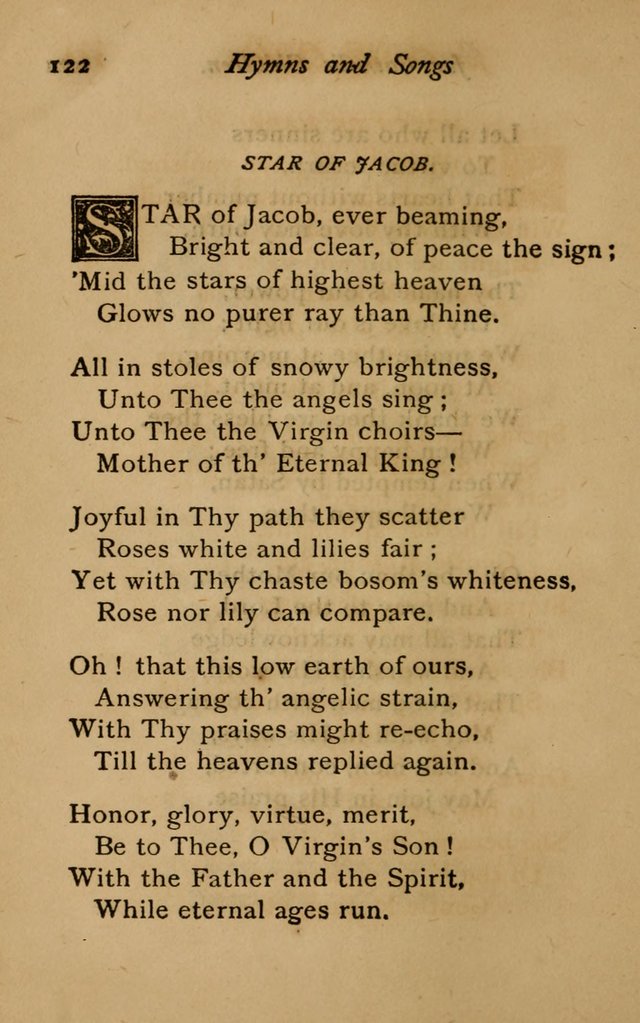Hymns and Songs for Catholic Children page 122