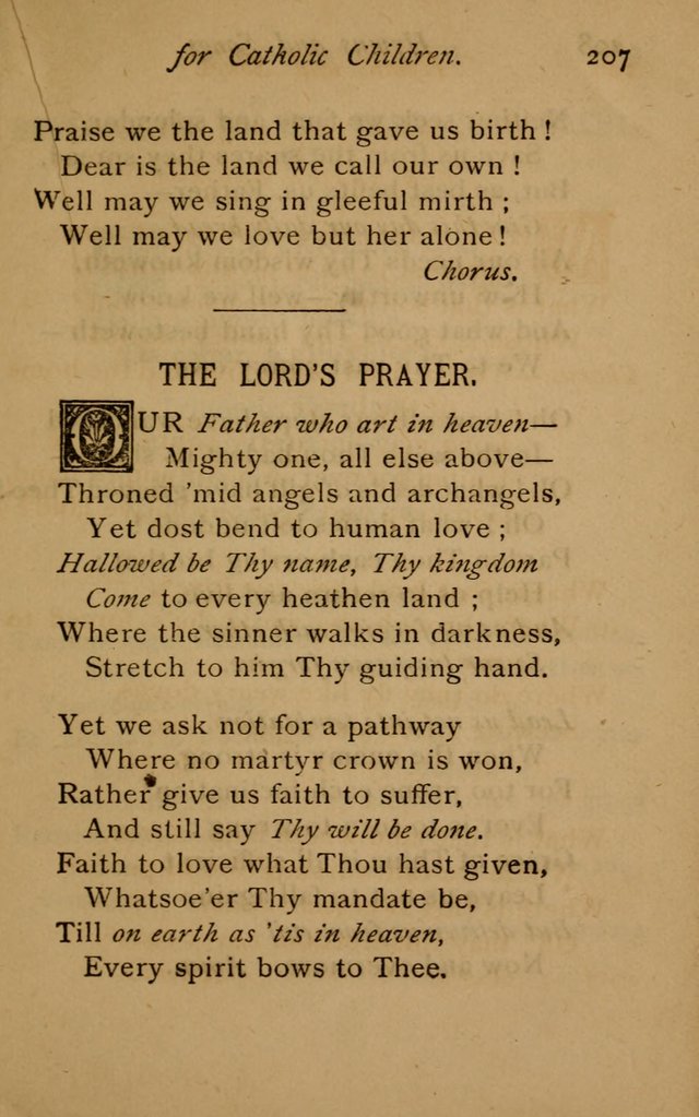 Hymns and Songs for Catholic Children page 207