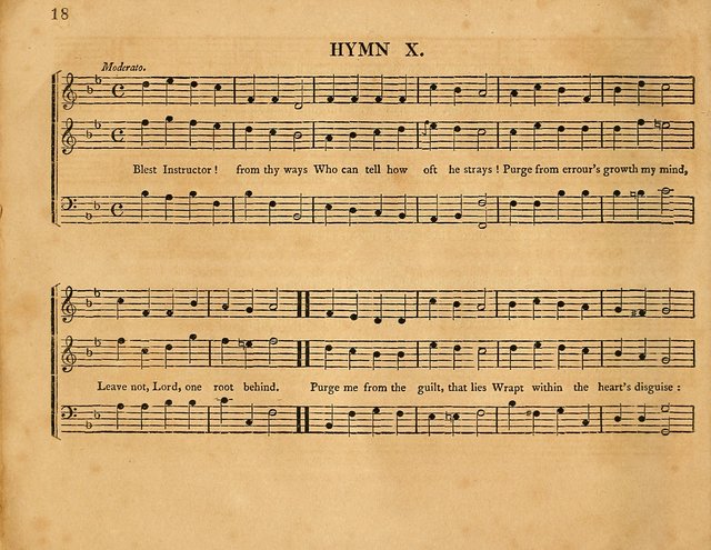 Hymns, Suitable for the Devotion of  Families and Churches: selected from various authors page 18