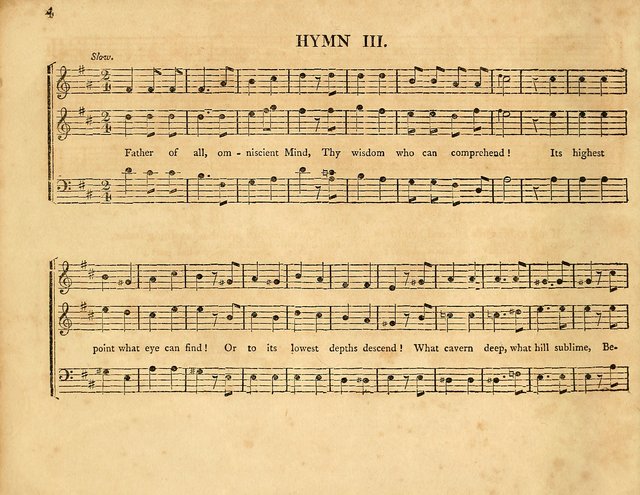 Hymns, Suitable for the Devotion of  Families and Churches: selected from various authors page 4