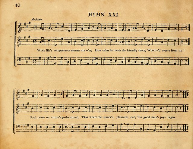 Hymns, Suitable for the Devotion of  Families and Churches: selected from various authors page 40