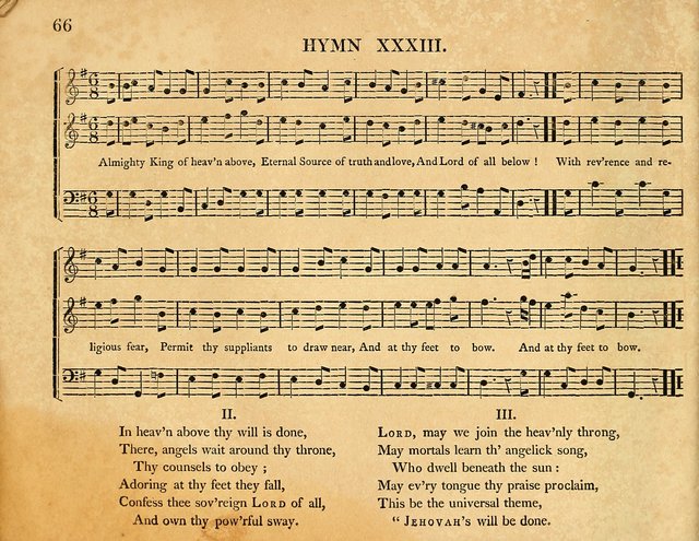 Hymns, Suitable for the Devotion of  Families and Churches: selected from various authors page 66