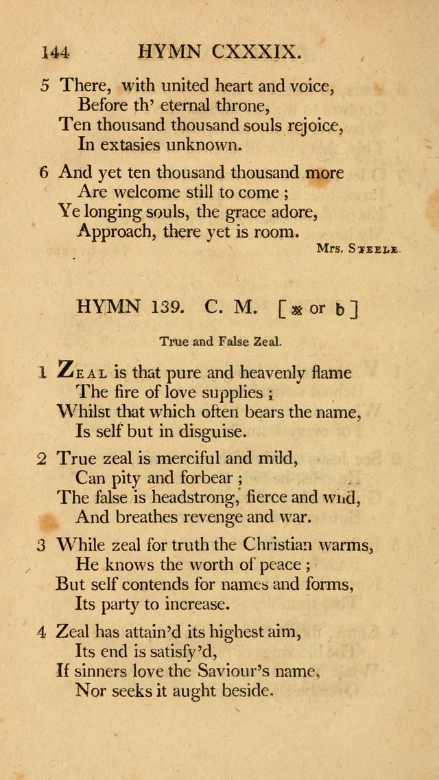 Hymns, Selected from the Most Approved Authors, for the use of Trinity Church, Boston page 145