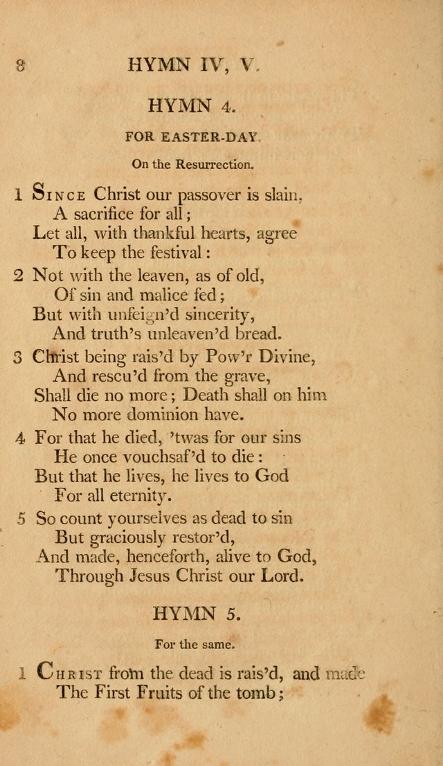 Hymns, Selected from the Most Approved Authors, for the use of Trinity Church, Boston page 9