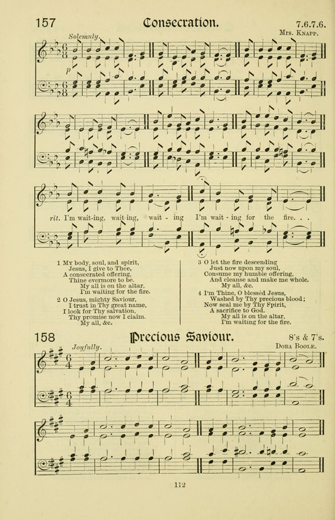 Hymns and Songs: for Mission Services and Conventions, with tunes (Enlarged ed.) page 112