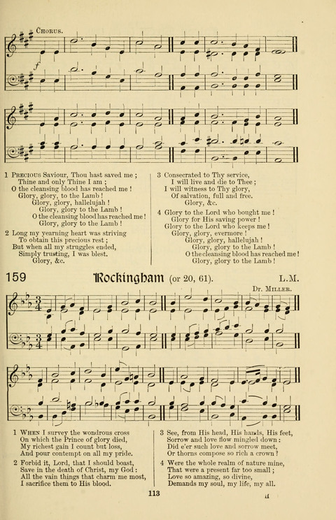 Hymns and Songs: for Mission Services and Conventions, with tunes (Enlarged ed.) page 113