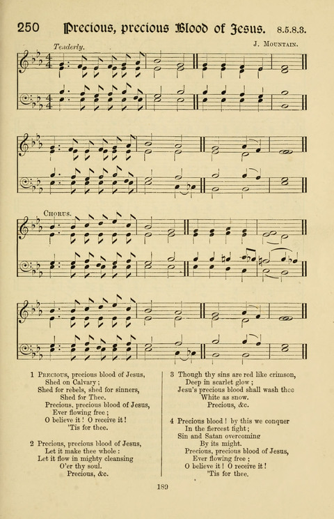 Hymns and Songs: for Mission Services and Conventions, with tunes (Enlarged ed.) page 189