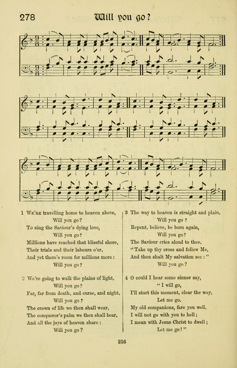 Hymns and Songs: for Mission Services and Conventions, with tunes (Enlarged ed.) page 216