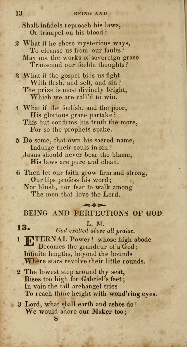 Hymns, Selected and Original, for Public and Private Worship page 8