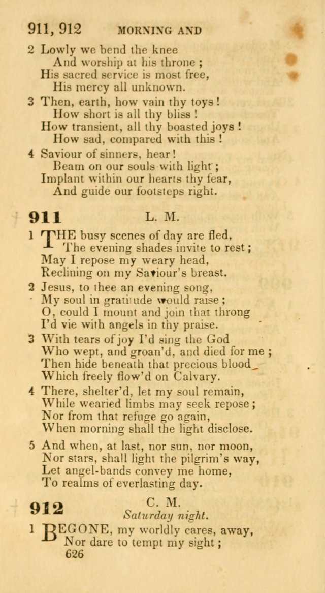 Hymns: selected and original, for public and private worship (30th ed.) page 626