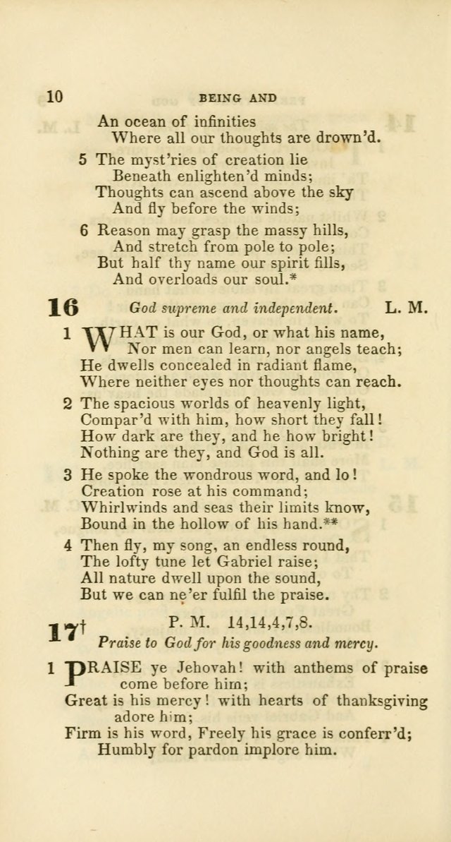 Hymns: selected and original, for public and private worship (60th ed., 1st rev. ed.) page 10