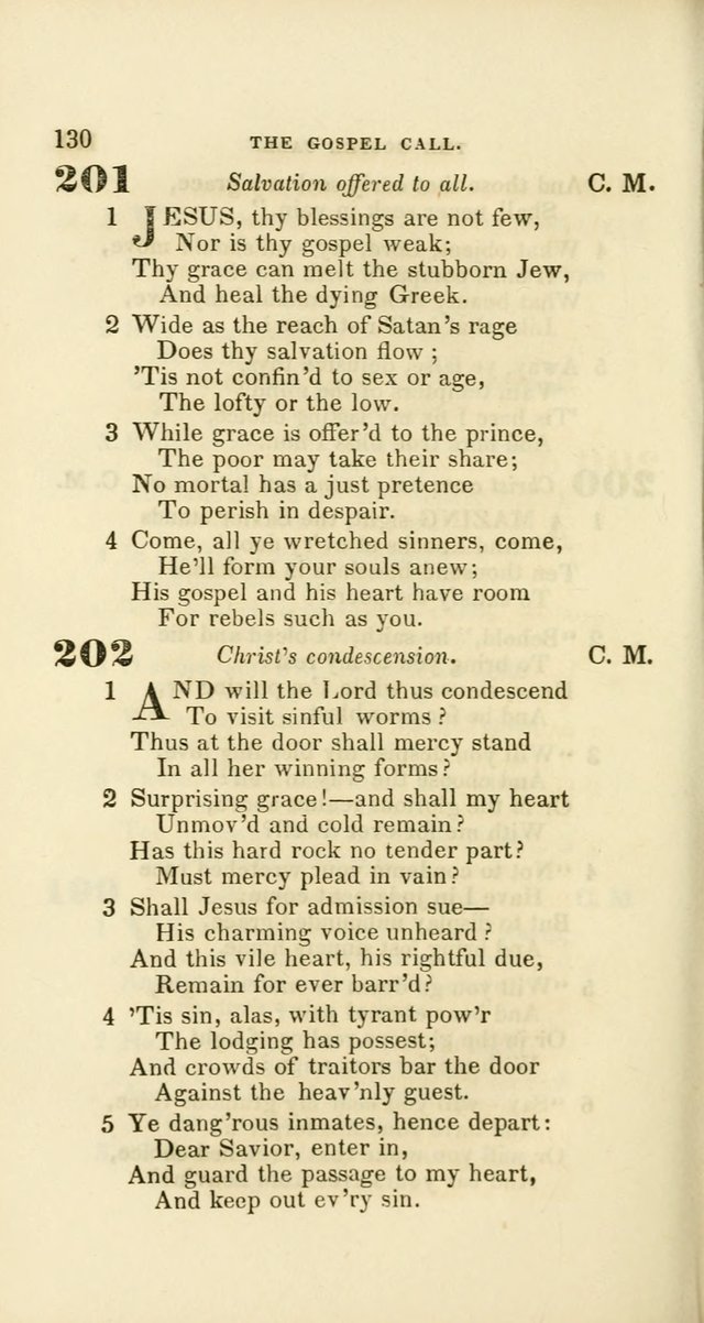 Hymns: selected and original, for public and private worship (60th ed., 1st rev. ed.) page 130