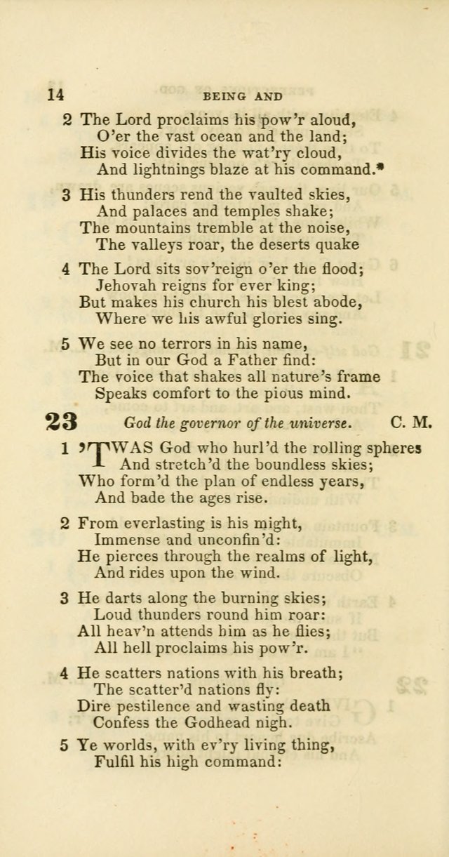Hymns: selected and original, for public and private worship (60th ed., 1st rev. ed.) page 14