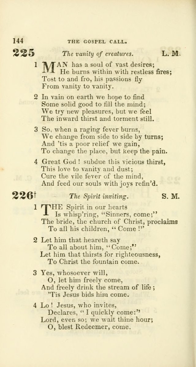 Hymns: selected and original, for public and private worship (60th ed., 1st rev. ed.) page 144