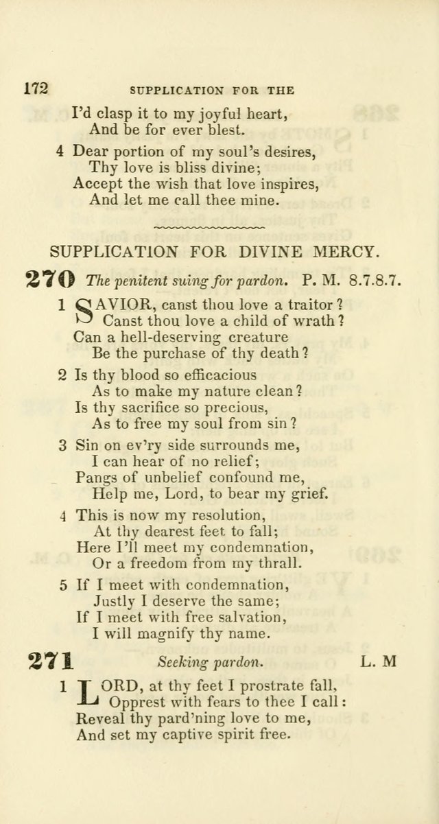 Hymns: selected and original, for public and private worship (60th ed., 1st rev. ed.) page 172