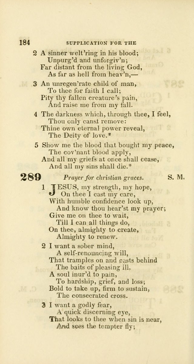 Hymns: selected and original, for public and private worship (60th ed., 1st rev. ed.) page 184