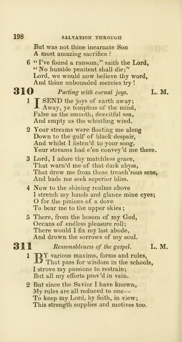 Hymns: selected and original, for public and private worship (60th ed., 1st rev. ed.) page 198