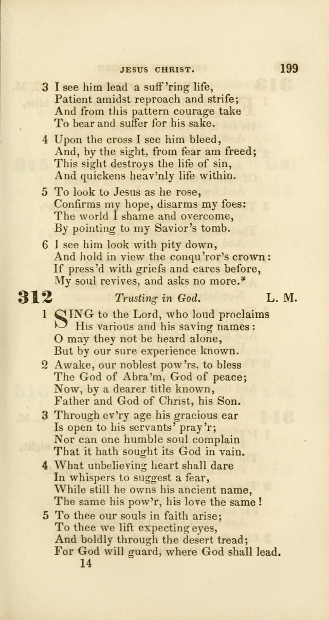 Hymns: selected and original, for public and private worship (60th ed., 1st rev. ed.) page 199