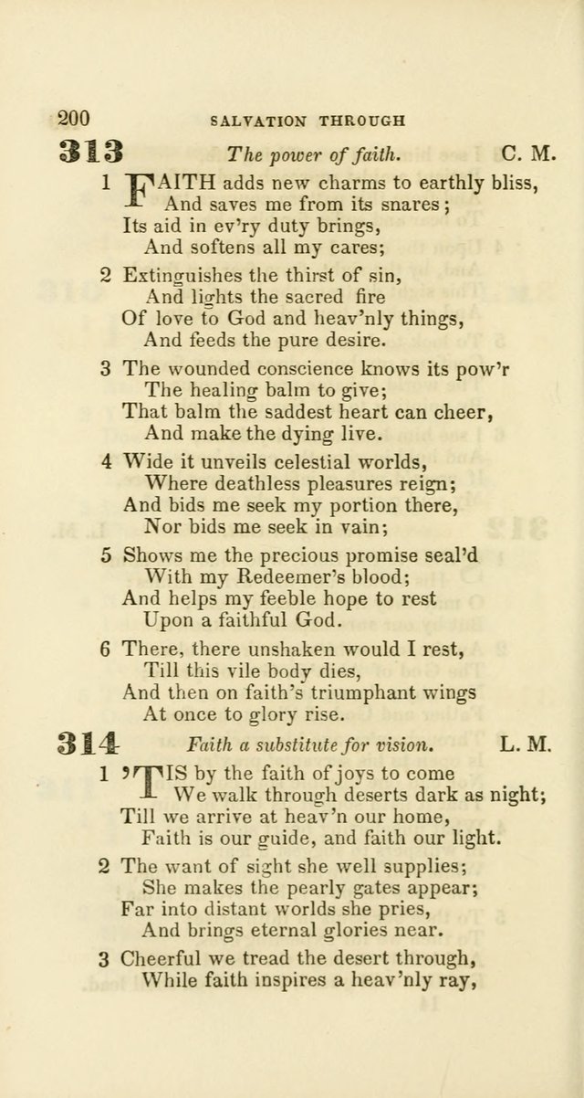 Hymns: selected and original, for public and private worship (60th ed., 1st rev. ed.) page 200