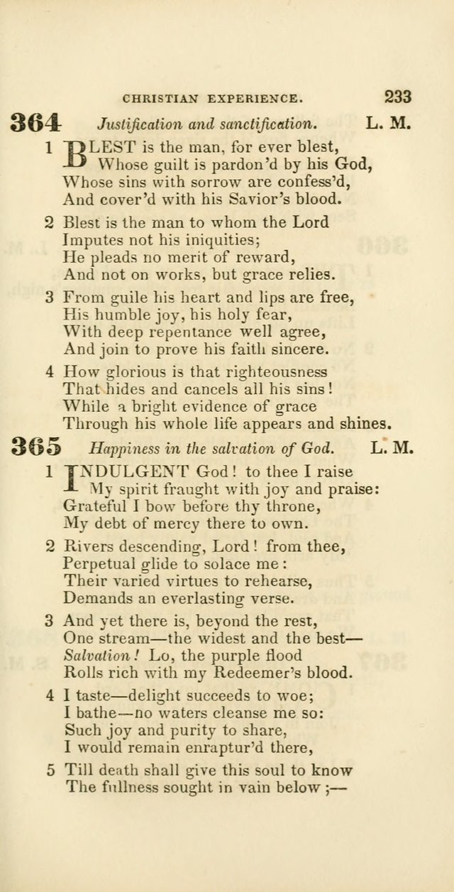 Hymns: selected and original, for public and private worship (60th ed., 1st rev. ed.) page 233