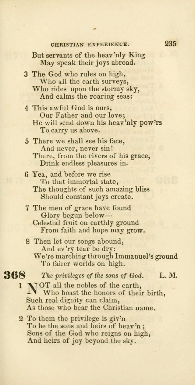 Hymns: selected and original, for public and private worship (60th ed., 1st rev. ed.) page 235