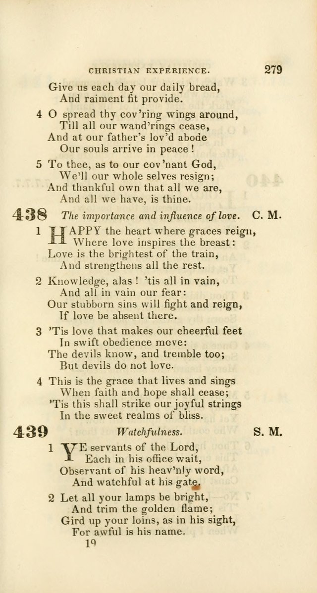 Hymns: selected and original, for public and private worship (60th ed., 1st rev. ed.) page 279