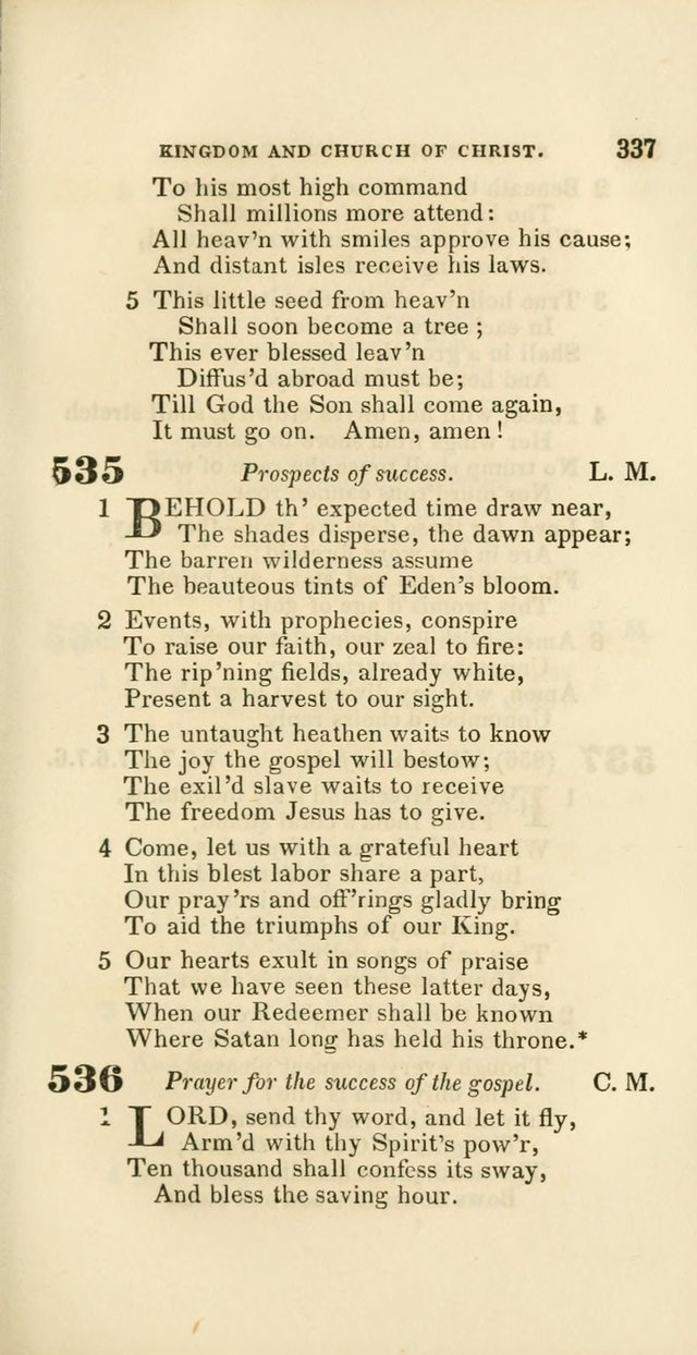 Hymns: selected and original, for public and private worship (60th ed., 1st rev. ed.) page 337
