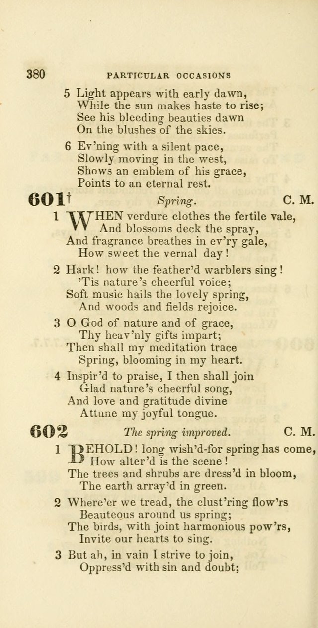 Hymns: selected and original, for public and private worship (60th ed., 1st rev. ed.) page 380
