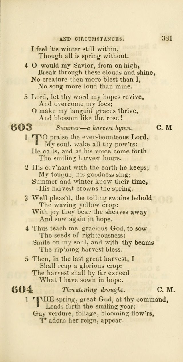 Hymns: selected and original, for public and private worship (60th ed., 1st rev. ed.) page 381