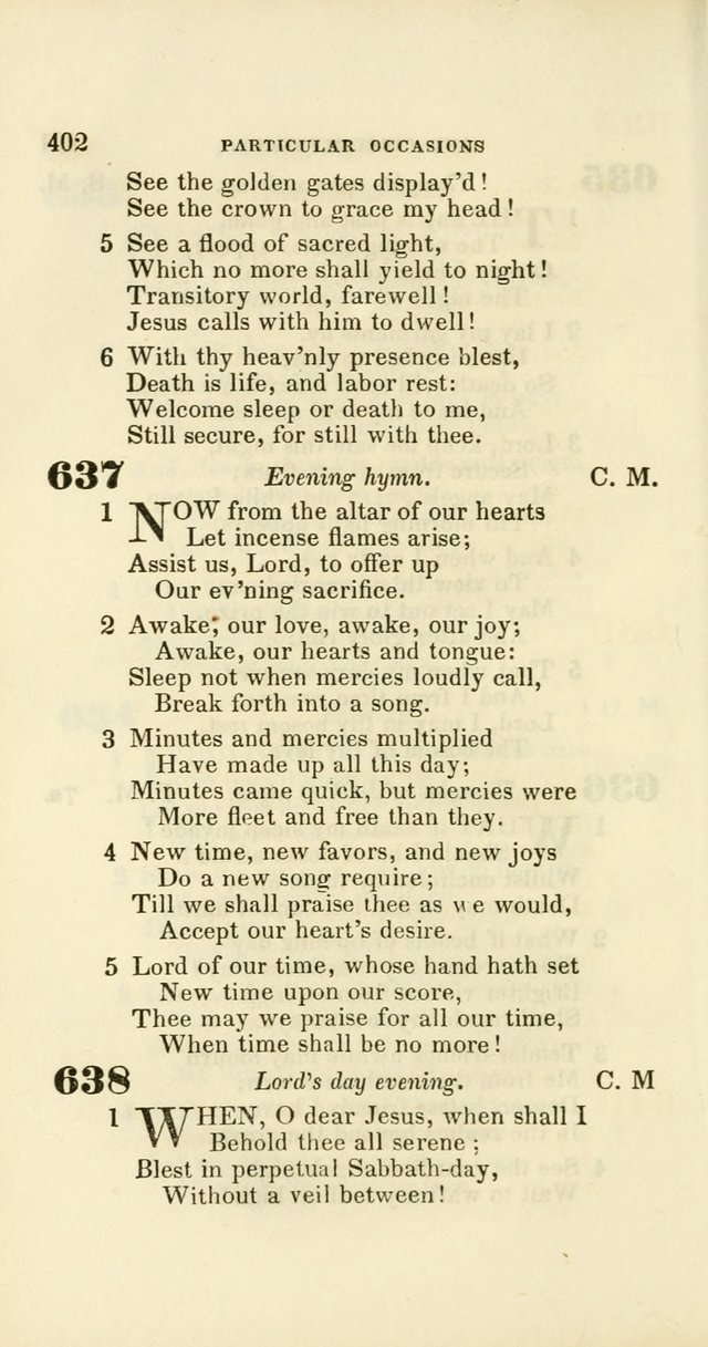 Hymns: selected and original, for public and private worship (60th ed., 1st rev. ed.) page 402