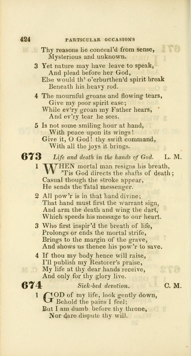 Hymns: selected and original, for public and private worship (60th ed., 1st rev. ed.) page 424