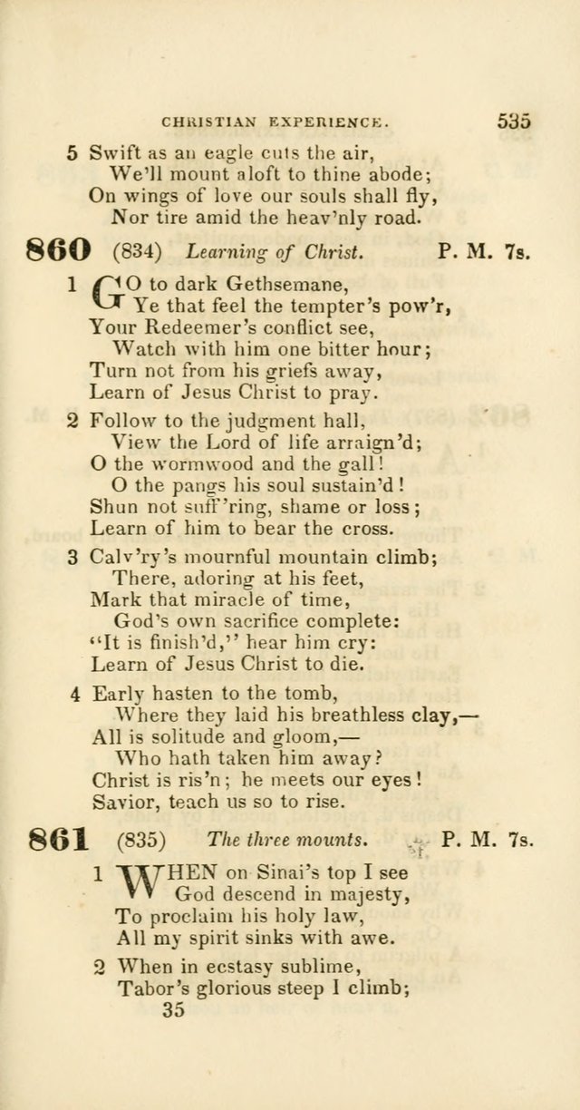 Hymns: selected and original, for public and private worship (60th ed., 1st rev. ed.) page 535