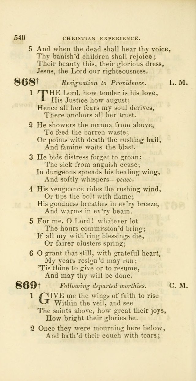 Hymns: selected and original, for public and private worship (60th ed., 1st rev. ed.) page 540
