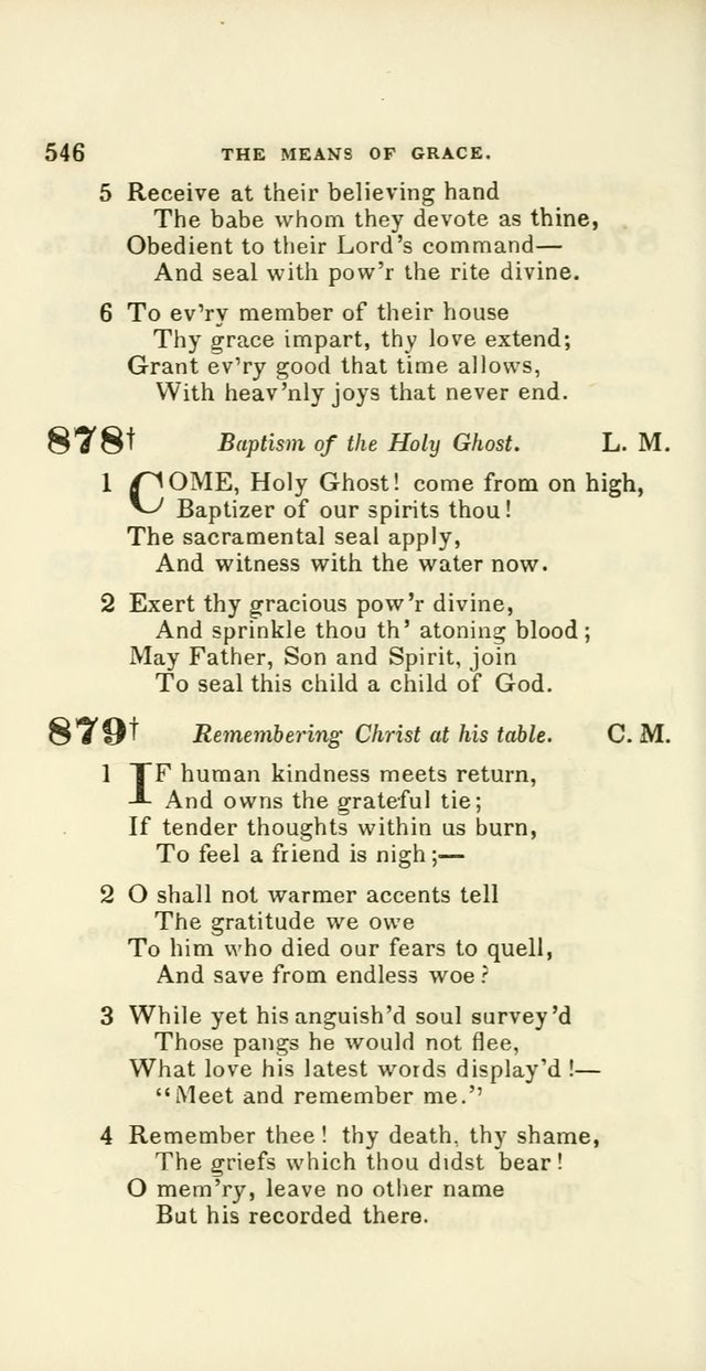 Hymns: selected and original, for public and private worship (60th ed., 1st rev. ed.) page 546