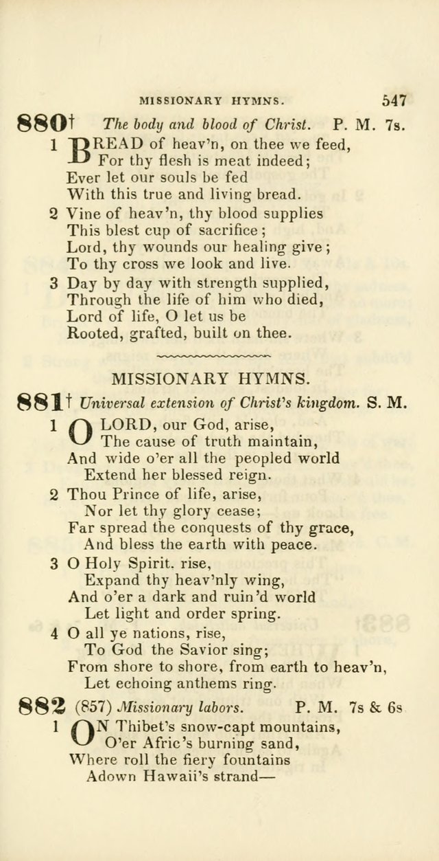Hymns: selected and original, for public and private worship (60th ed., 1st rev. ed.) page 547