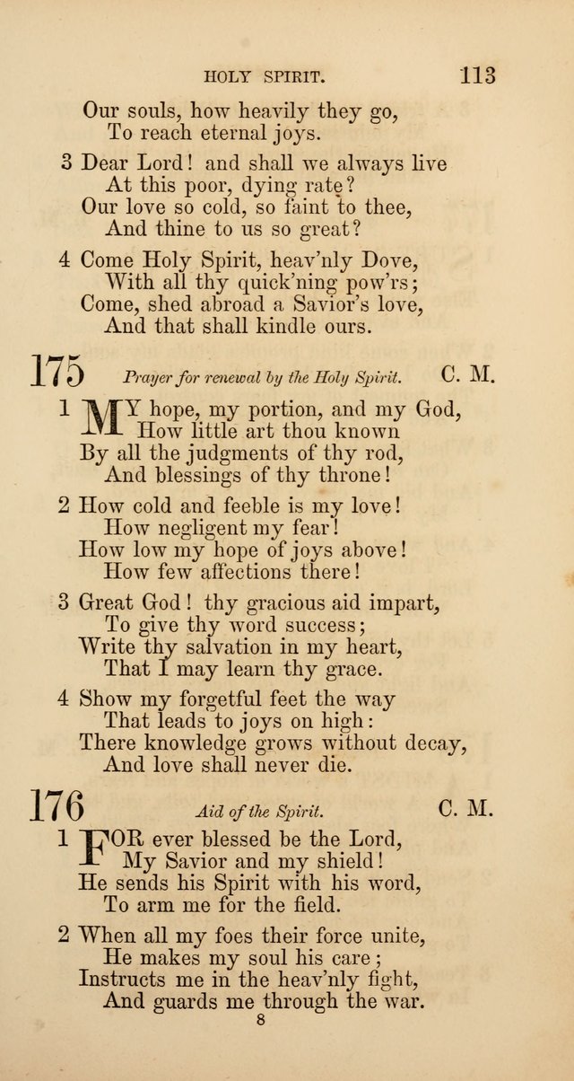 Hymns: selected and original, for public and  private worship (4th ed. 3rd rev. ed.) page 119