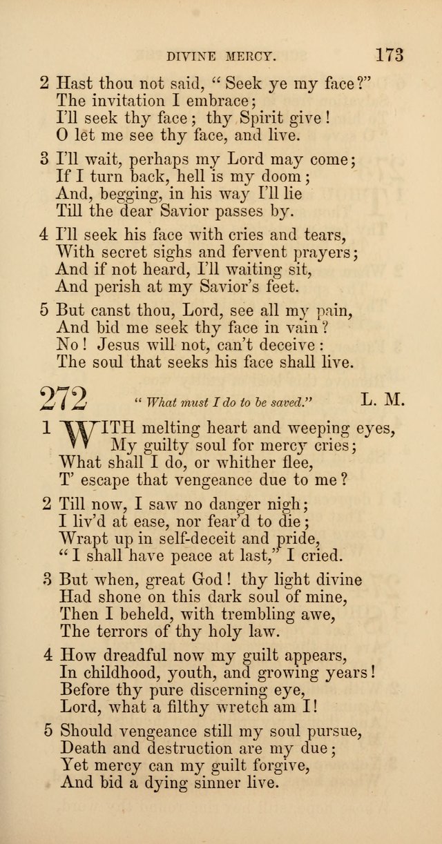 Hymns: selected and original, for public and  private worship (4th ed. 3rd rev. ed.) page 185
