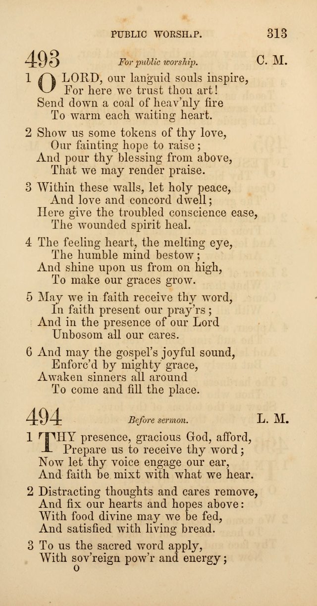 Hymns: selected and original, for public and  private worship (4th ed. 3rd rev. ed.) page 331