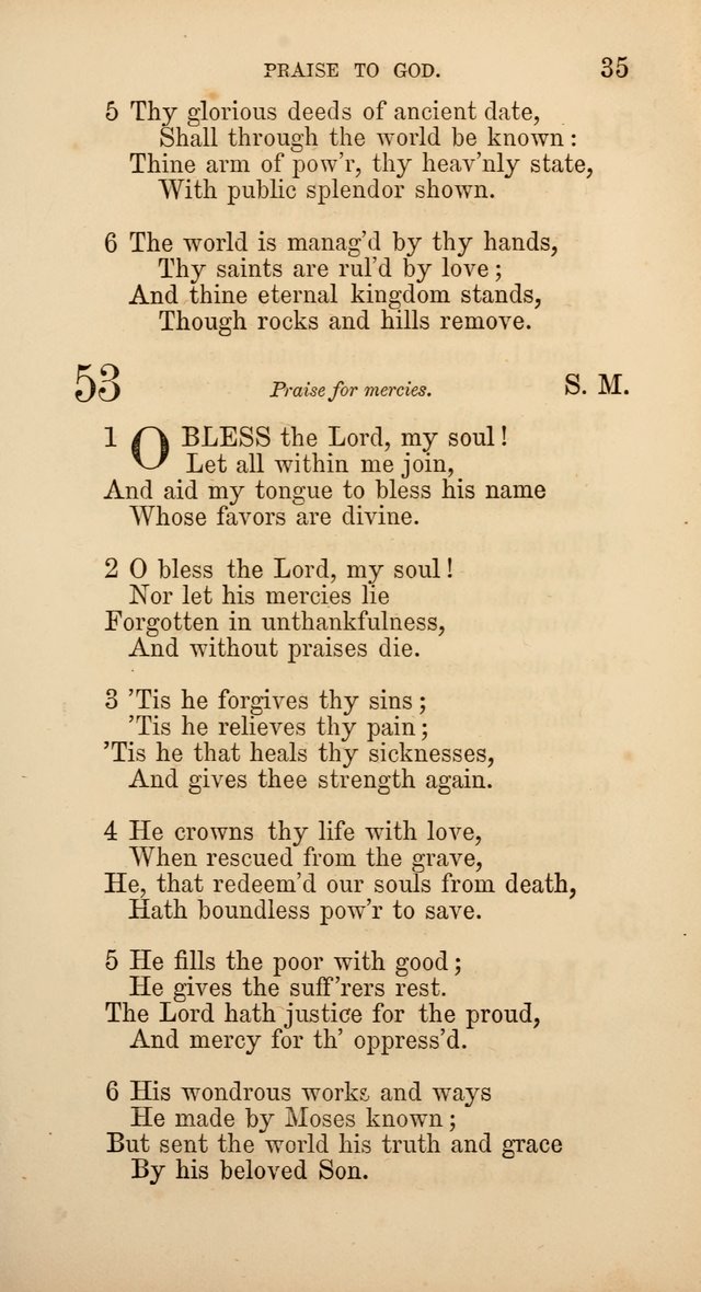 Hymns: selected and original, for public and  private worship (4th ed. 3rd rev. ed.) page 37