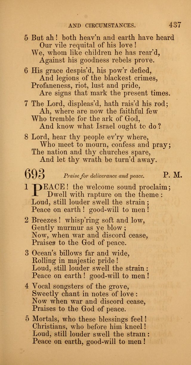 Hymns: selected and original, for public and  private worship (4th ed. 3rd rev. ed.) page 461