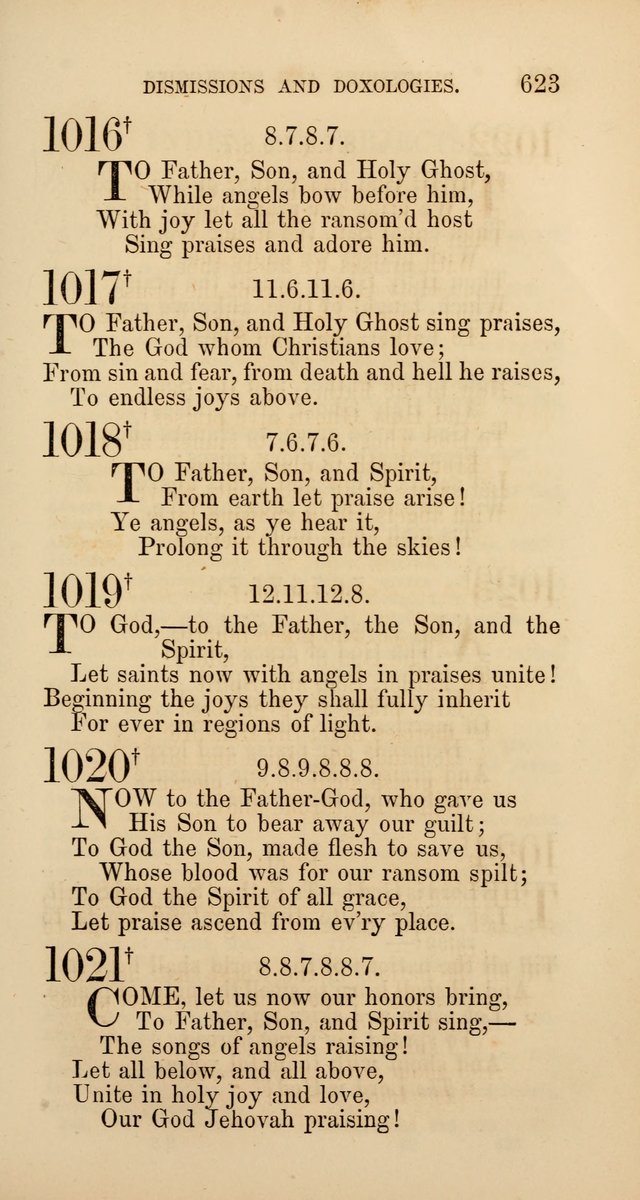 Hymns: selected and original, for public and  private worship (4th ed. 3rd rev. ed.) page 651