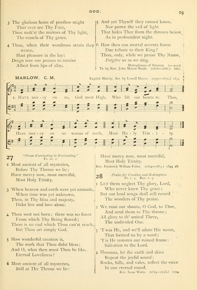 Hymns and Songs of Praise for Public and Social Worship page 19