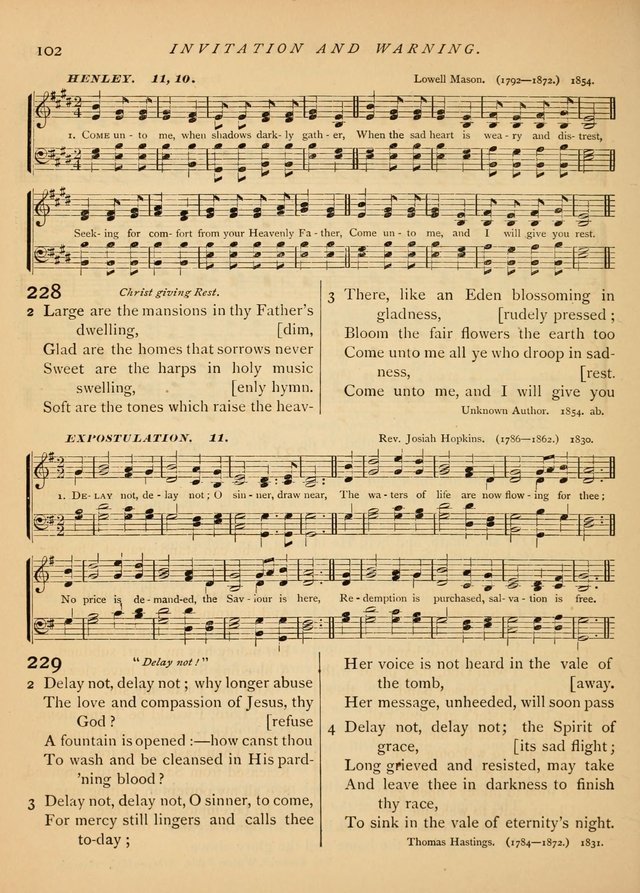 Hymns and Songs for Social and Sabbath Worship page 105