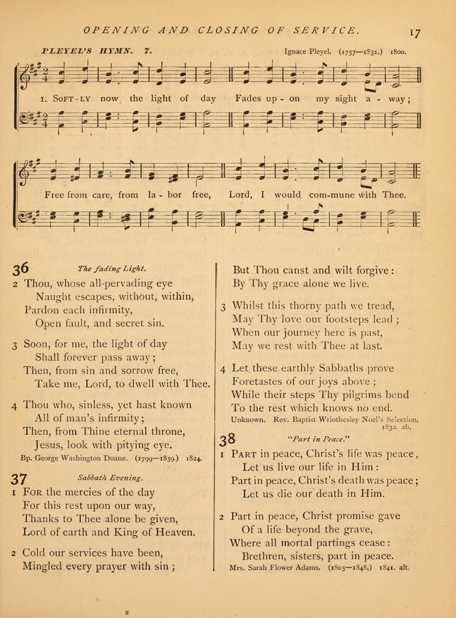 Hymns and Songs for Social and Sabbath Worship page 18
